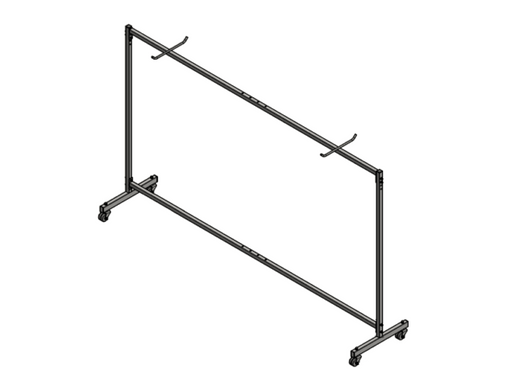 Transport trolley for one pair of handball goalposts - Nordic Sport