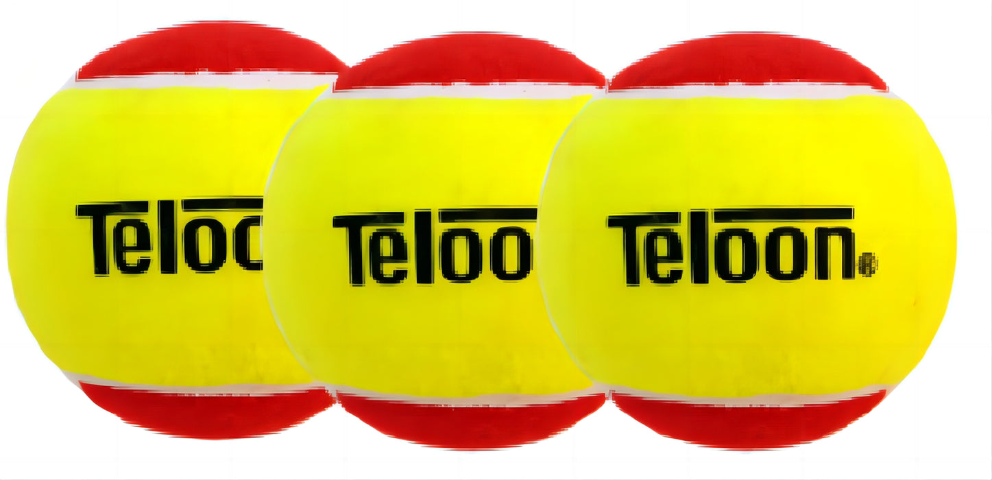 Tennisball Teloon Red- 3pack - Nordic Sport