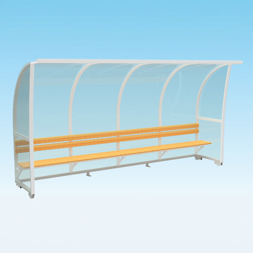 Spelarbås Tyr - träbänk med ryggstöd - Nordic Sport