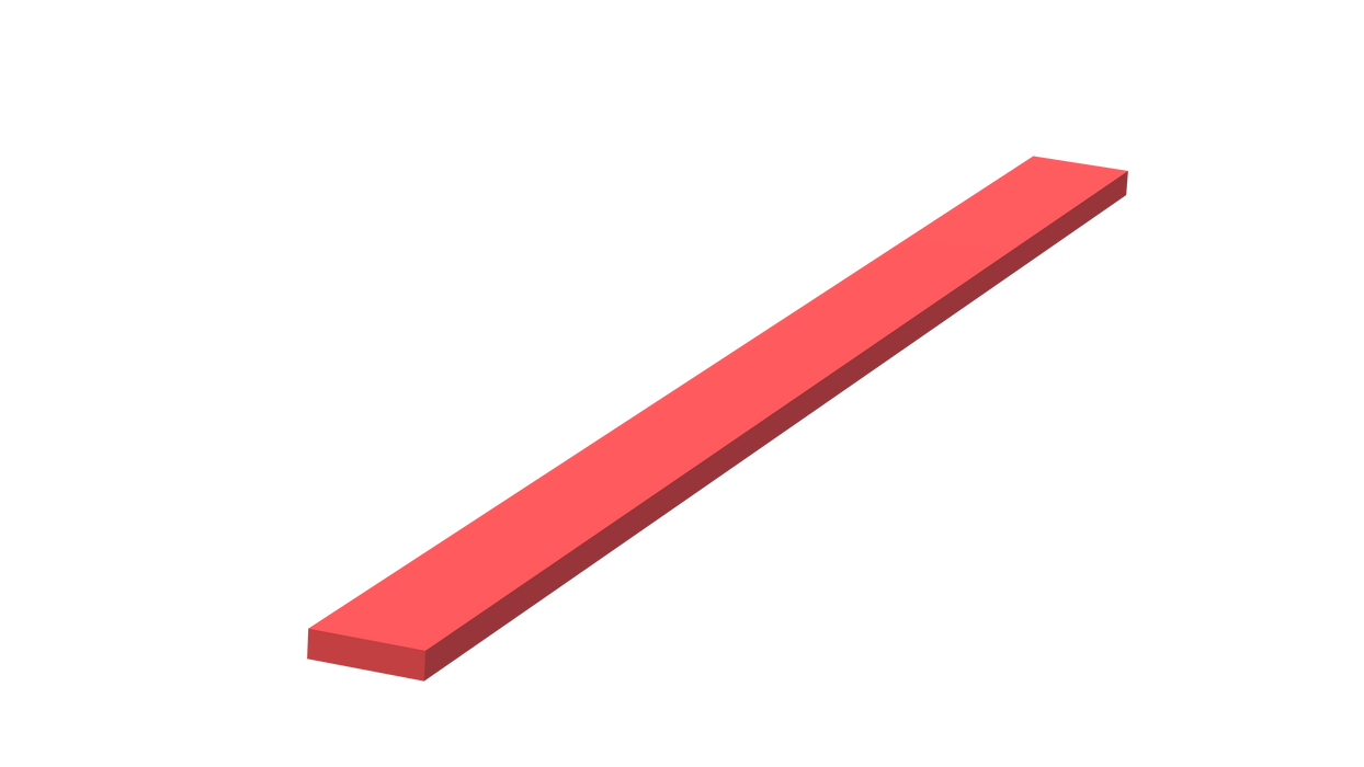 Foul board Elite Red - Long and Triple jump Nordic Sport
