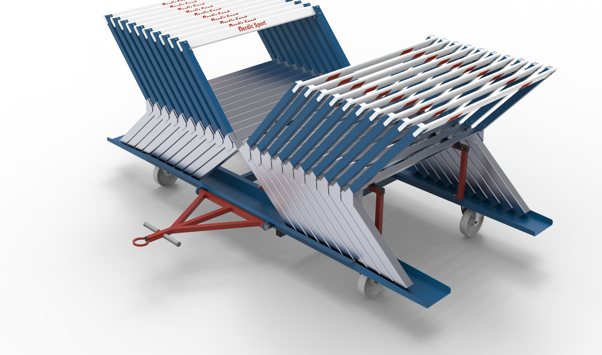 Hurdle Cart Sideloaded 20 Hurdles - Track equipment Nordic Sport