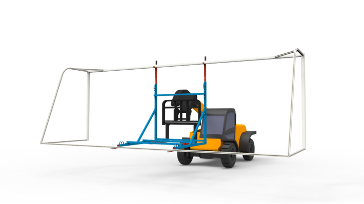 Tractor Goal Lifter - Football goals Nordic Sport