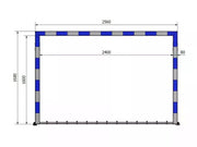 Mini handball goal Freestanding - Nordic Sport