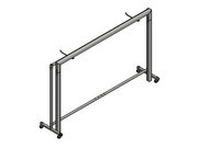 Transport trolley for one pair of handball goalposts - Nordic Sport