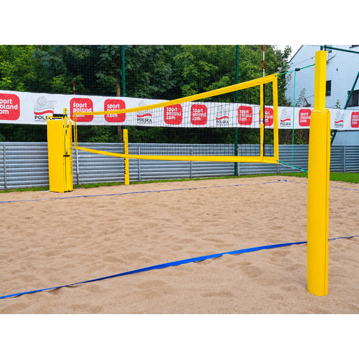 PRO Beach Volleyball Posts 80 × 80 mm with T-Shaped Sand Bases - Nordic Sport