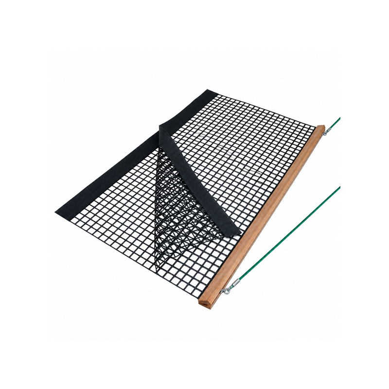 Tennis Drag Mat PVC 190 cm with Wooden Drag Rail – Choose Single or Double Layer