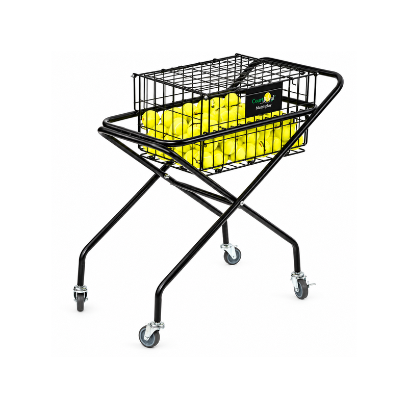 Tennis Ball Cart JOWO Tennis Caddy – Height-Adjustable Ball Cart for Tennis Training