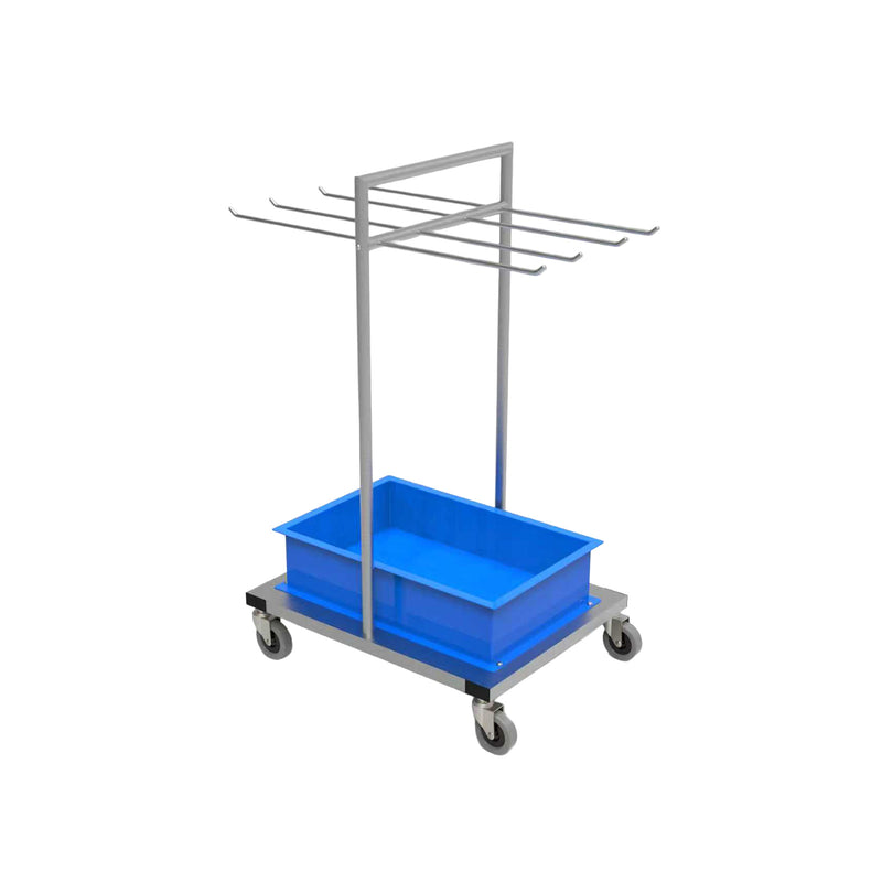 Transport trolley for badminton rackets