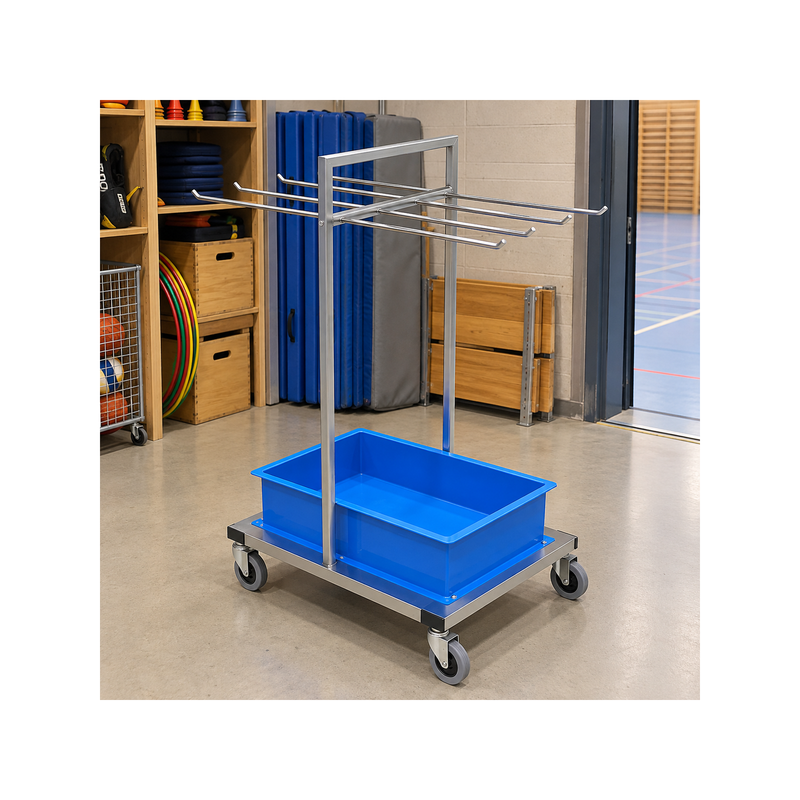 Badminton Racket Transport Trolley – Storage for 40 Rackets - Nordic Sport