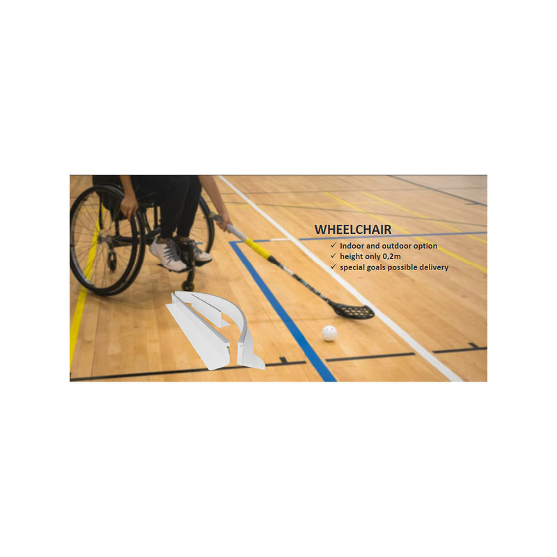 Floorball board for wheelchair black