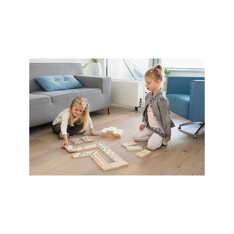 BS Toys Giant Wooden Dominoes – Large Wooden Domino Game
