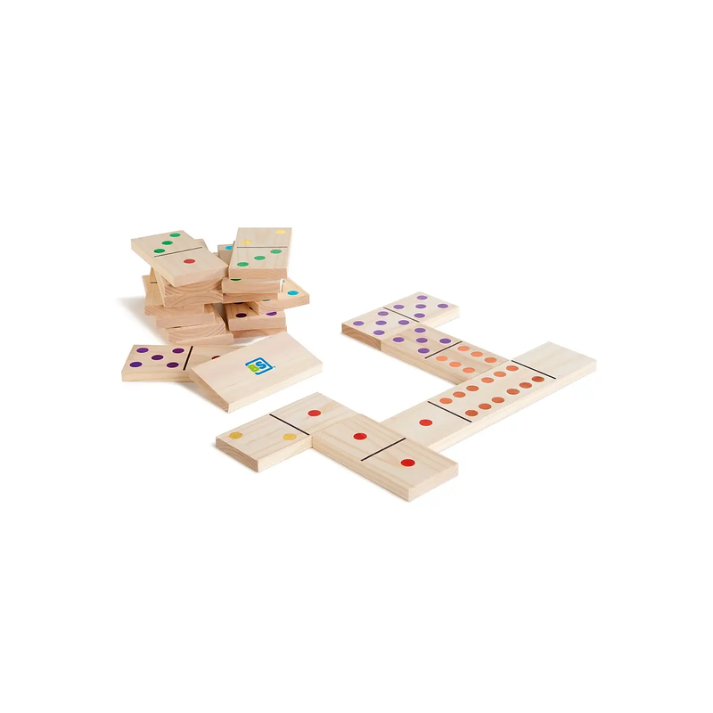 BS Toys Giant Wooden Dominoes – Large Wooden Domino Game