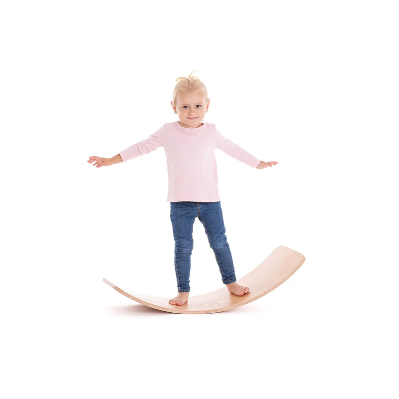 Wood'L Board Balance Board 80 × 30 × 18 cm – for Balance and Motor Skills Training