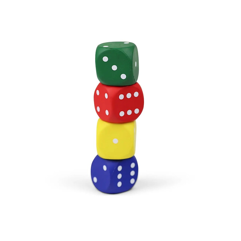 Foam Dice 4cm for Indoor and Outdoor Use – for Play and Activities