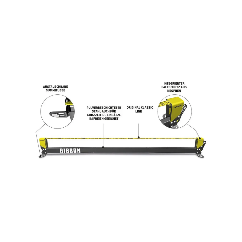 Gibbon Slackline Slack Rack Classic – Freestanding Slackline for Balance and Training