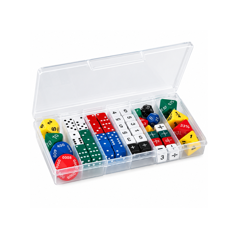 Maths Dice – 56 Pieces for Active Maths Learning