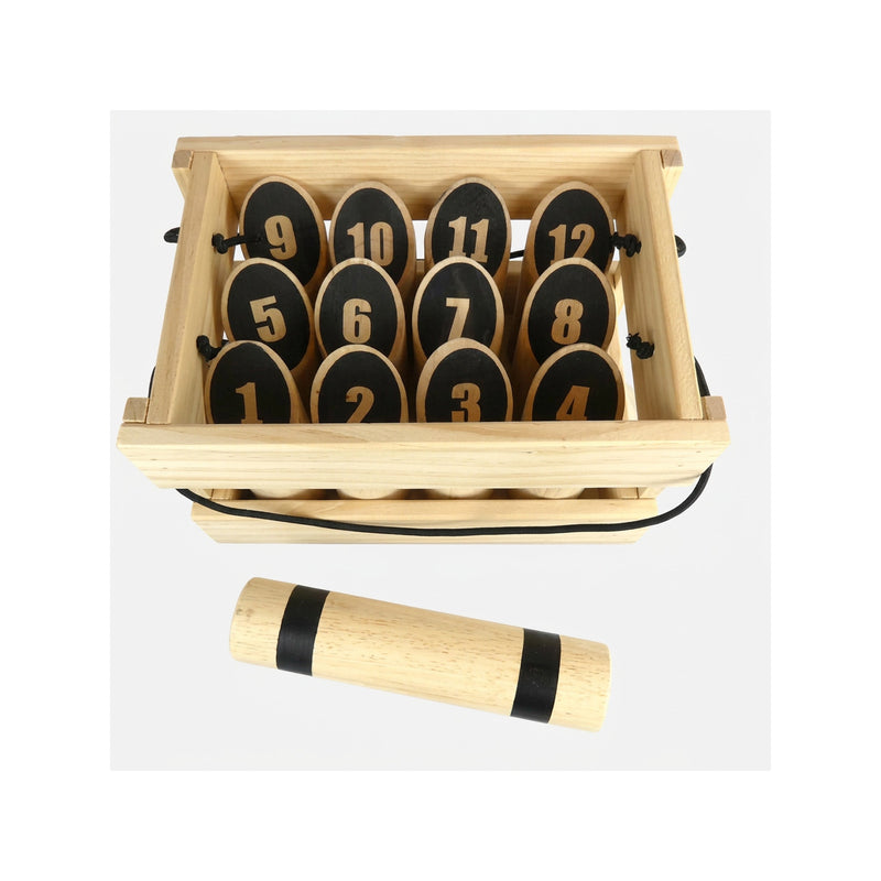 Number Kubb Game in Wooden Box