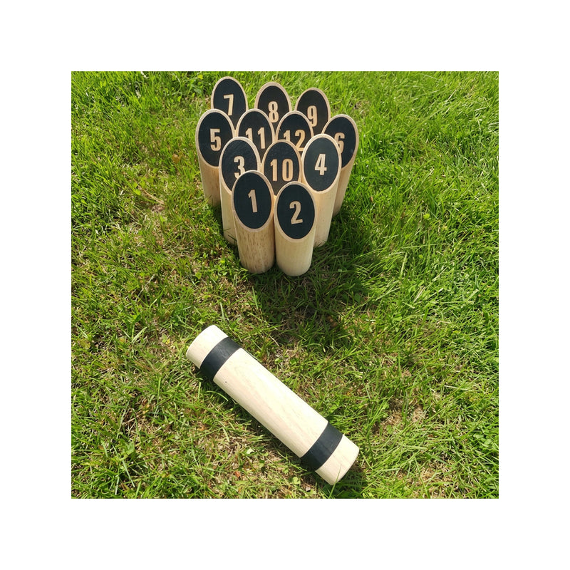 Number Kubb Game in Wooden Box