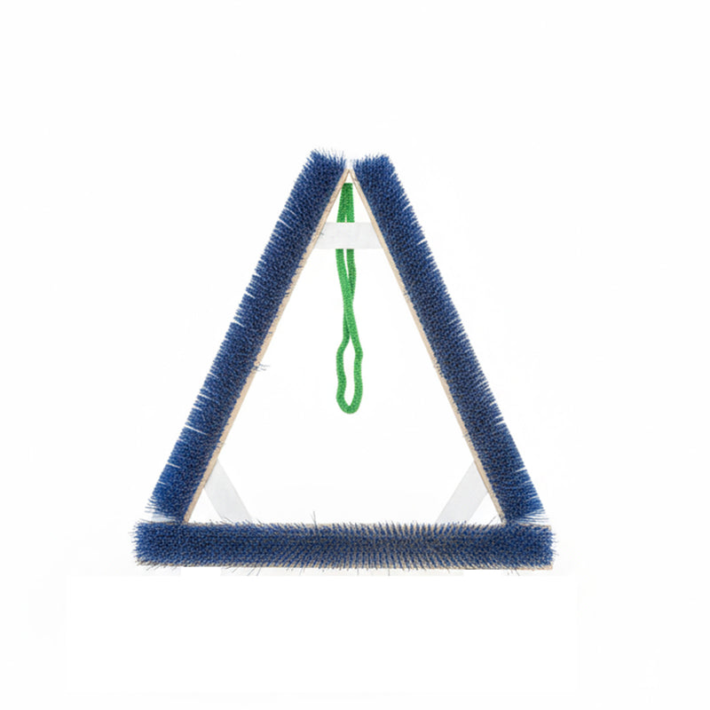 Triangle brush for football fields