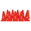 Cones 23cm with numbers 0-9 - Nordic Sport