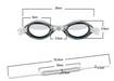 Swimming goggles with silicone frame - Nordic Sport