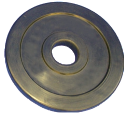 Black Rubber Coated Plate-26mm hole