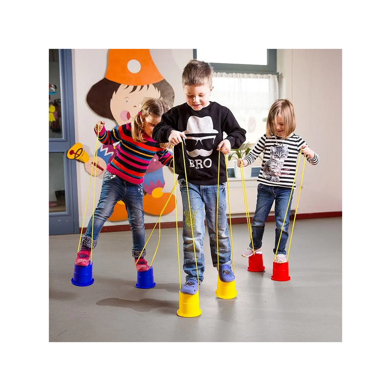 Can Stilts with Cord – for Balance and Motor Skills