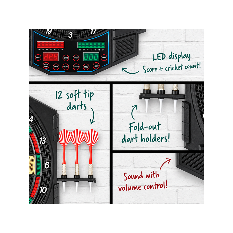 Electronic Dartboard – 27 Games and Over 500 Variations