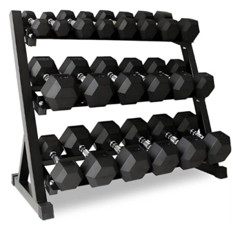 Softee Dumbbell Rack Hexagonal Dumbbells