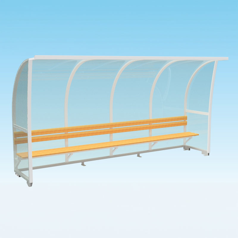 Spelarbås Tyr - träbänk med ryggstöd - Nordic Sport