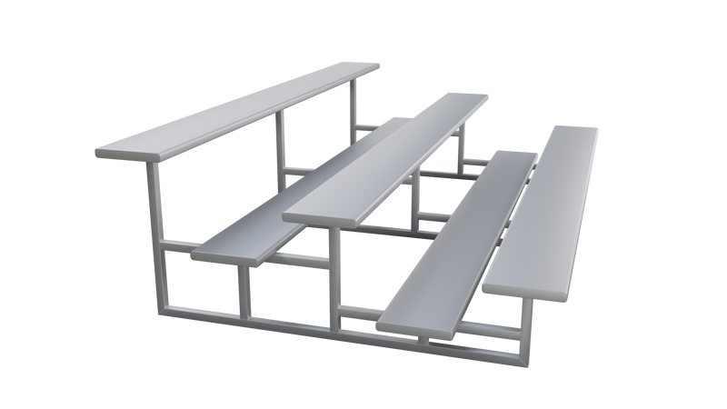 Aluminum grandstand 18 people - Track equipment Nordic Sport