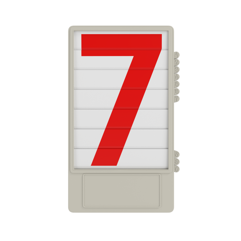 Number Cassette Red 0-9 - Timing and Measure equipment Nordic Sport